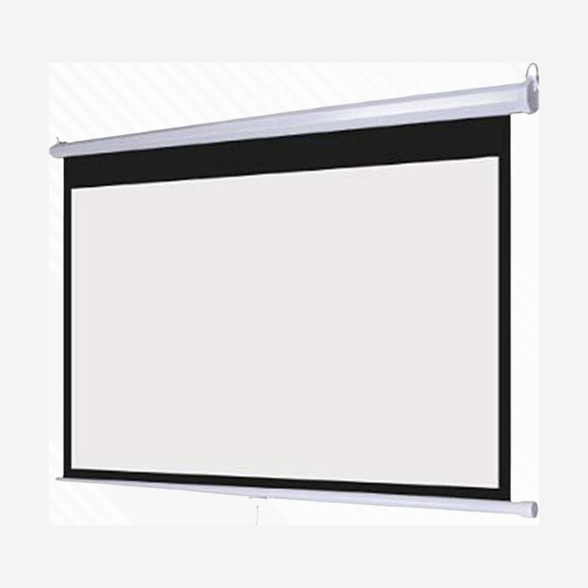 MANUAL WALL MOUNT PROJECTOR SCREEN 8' X 8' (96" X 96")