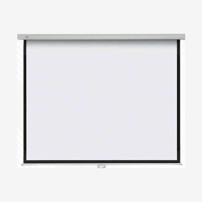 MANUAL WALL MOUNT PROJECTOR SCREEN 6' X 6' (70" X 70")