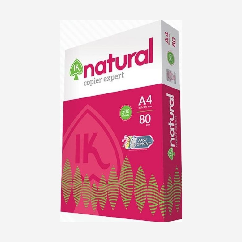 IK NATURAL A4 PAPER 70GSM 500'S/REAM
