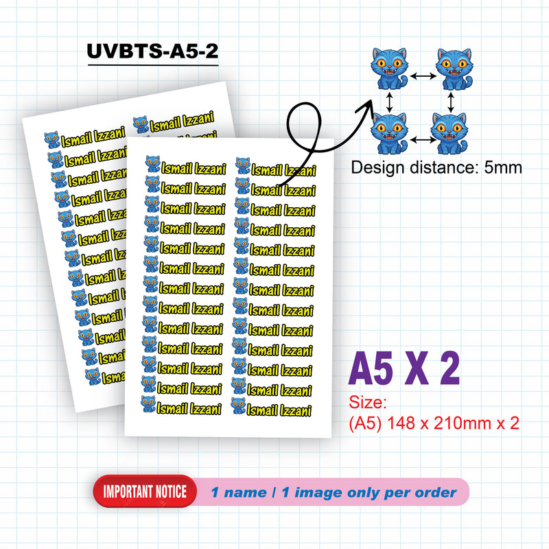 [NEW] Student UV DTF Name Sticker