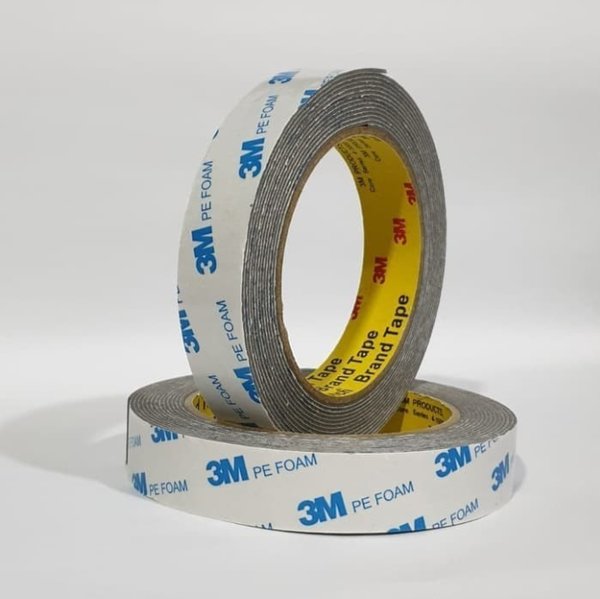3M DOUBLE SIDED PE FOAM TAPE GREY 18MM X 10M