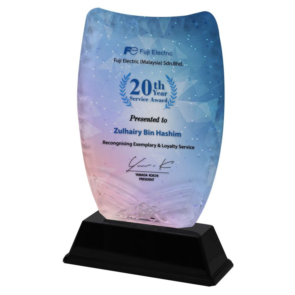 ACRYLIC PLAQUE 61818(A) 180MM(H) 