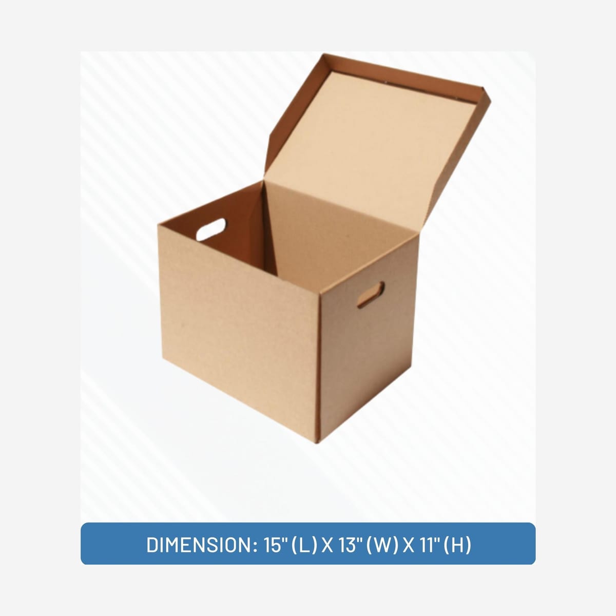 BROWN ARCHIVE BOX (15"L x 13"W x 11"H) 20PCS/PACK