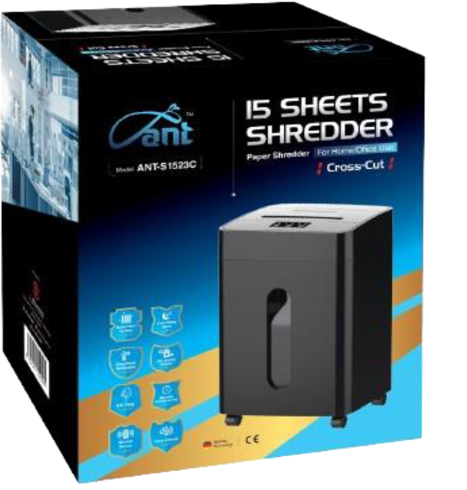 ANT S1525C PAPER SHREDDER CROSS CUT (15 SHEETS)