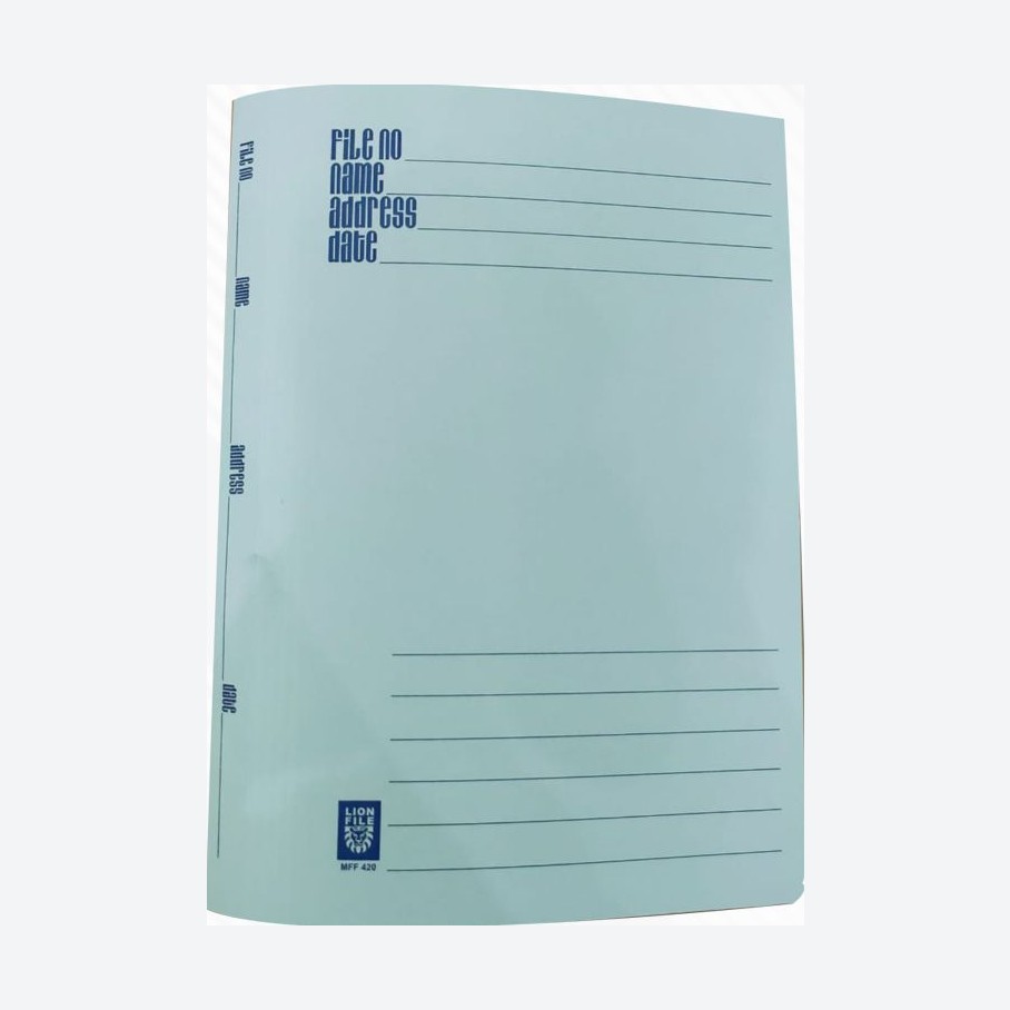 420 LION PAPER SPRING FILE BLUE(100PCS/BOX)