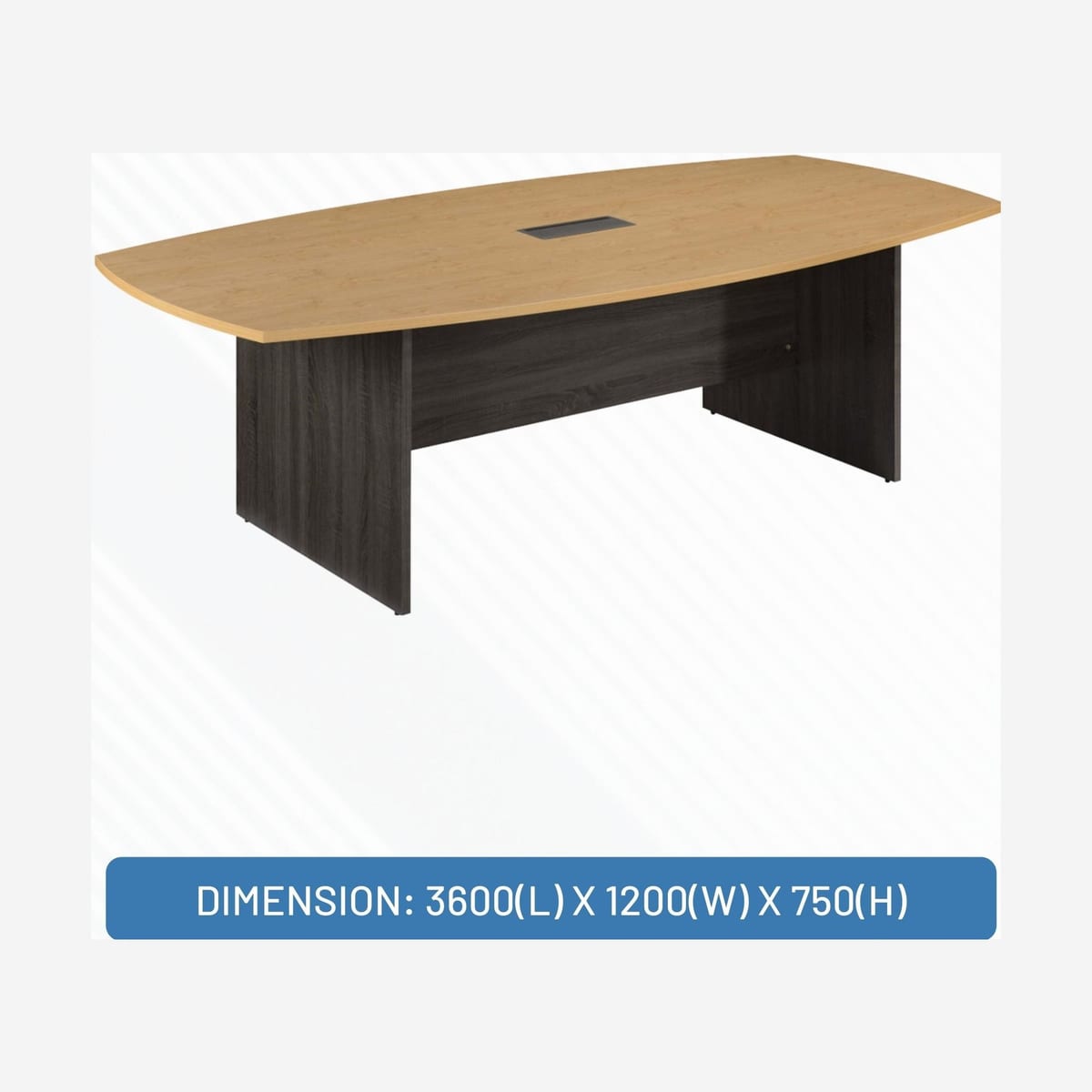 MP3-BS2412 EO/G BOAT CONFERENCE TABLE (L2400xW1200xH750)