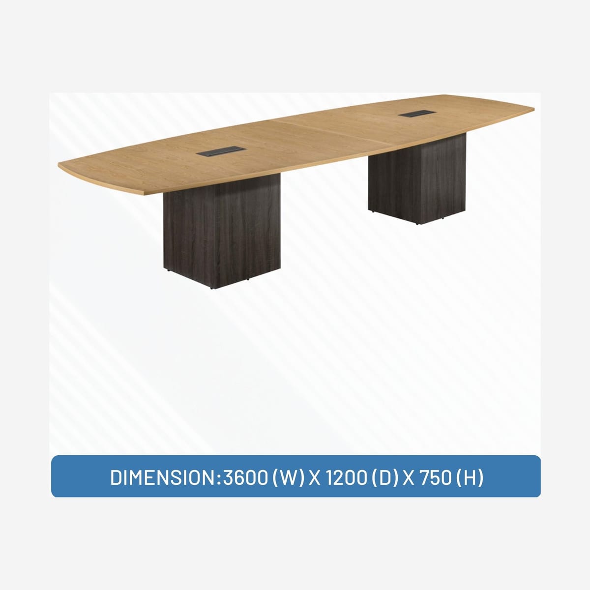 MP3-BS3612 EO/G BOAT CONFERENCE TABLE (L3600xW1200xH750)