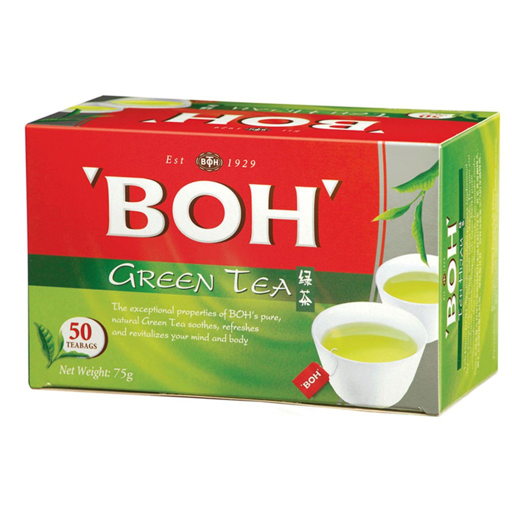 BOH DOUBLE CHAMBER GREEN TEA (50 TEABAGS)
