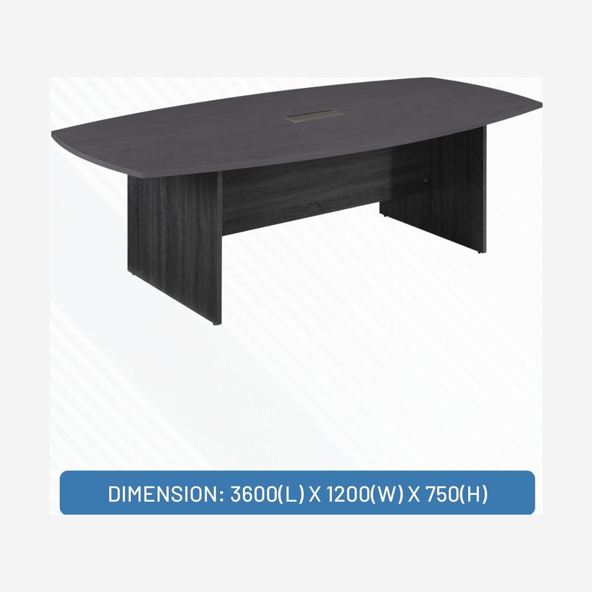 MP3-BS2412 NG/G BOAT CONFERENCE TABLE (L2400xW1200xH750)