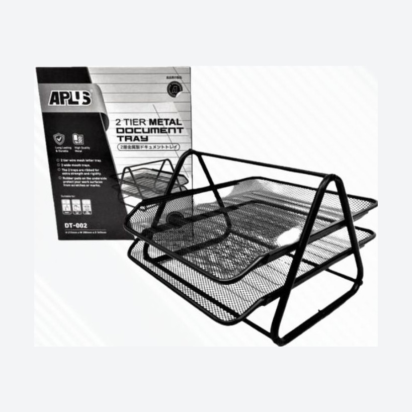 APLUS DT-002 2 TIER METAL MESH DOCUMENT TRAY