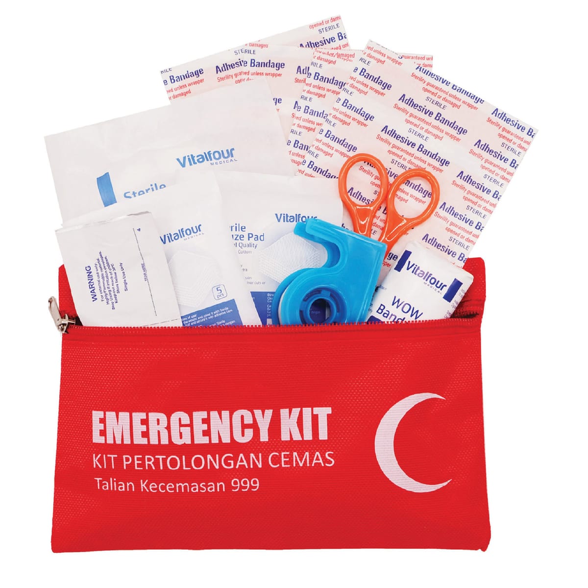 VITALFOUR MEDICAL TLC-PC01 SMALL POUCH FIRST AID KIT