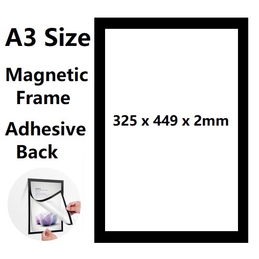 A3 MAGNETIC DISPLAY BOARD (BLACK)