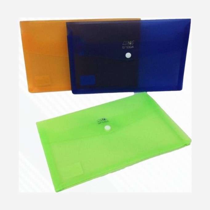 APLUS BF530 A5 PLASTIC BUTTON ENVELOPE FILE (HORIZONTAL)