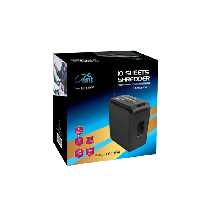 ANT S1015C PAPER SHREDDER CROSS CUT (10 SHEETS)