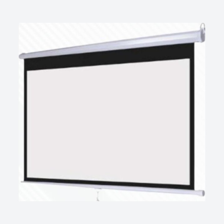 MANUAL WALL MOUNT PROJECTOR SCREEN 10' X 10' (120" X 120")