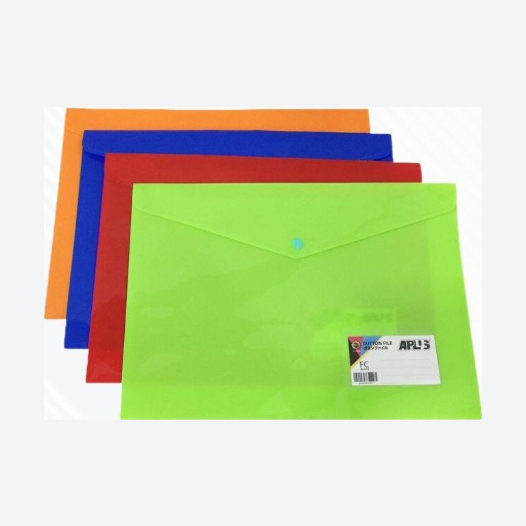 APLUS BF373 A3 PLASTIC BUTTON ENVELOPE FILE (HORIZONTAL)