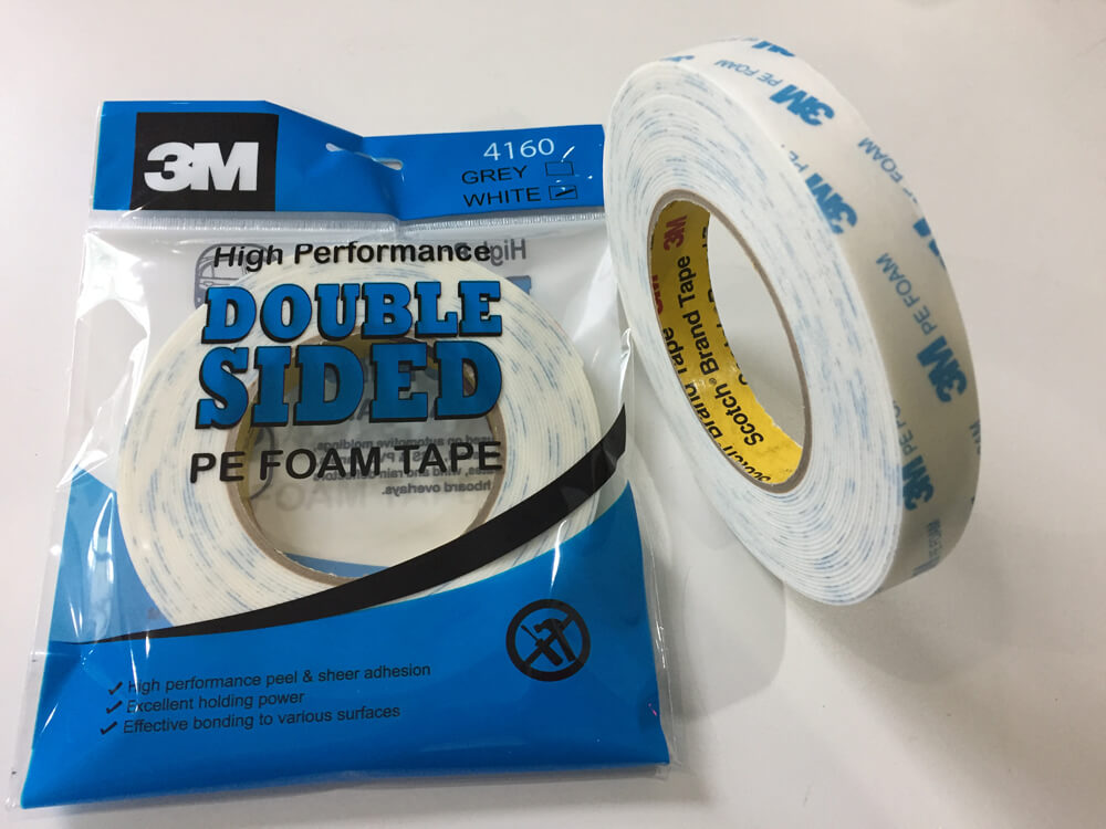 3M DOUBLE SIDED PE FOAM TAPE WHITE 12MM X 9M