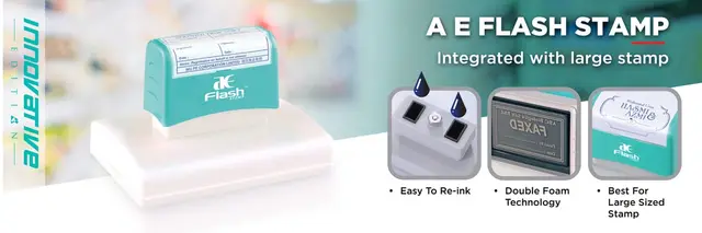 A E FLASH STAMP SELF-INKING AD2 21MM X 61MM