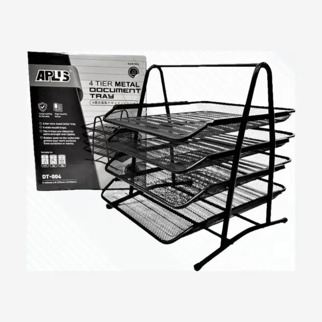 APLUS DT-004 4TIER METAL MESH DOCUMENT TRAY