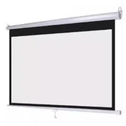 MEKI MANUAL WALL MOUNT PROJECTOR SCREEN 6' X 8' (72" X 96")