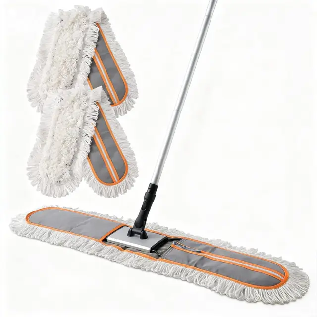 CLEANHOME 36" COMMERCIAL DUST MOP WITH STAINLESS STEEL HANDLE