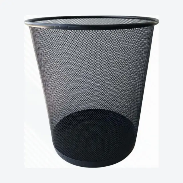 APLUS METAL WIRE MESH WASTE BASKET BIN (D30CM X H33CM) BIG
