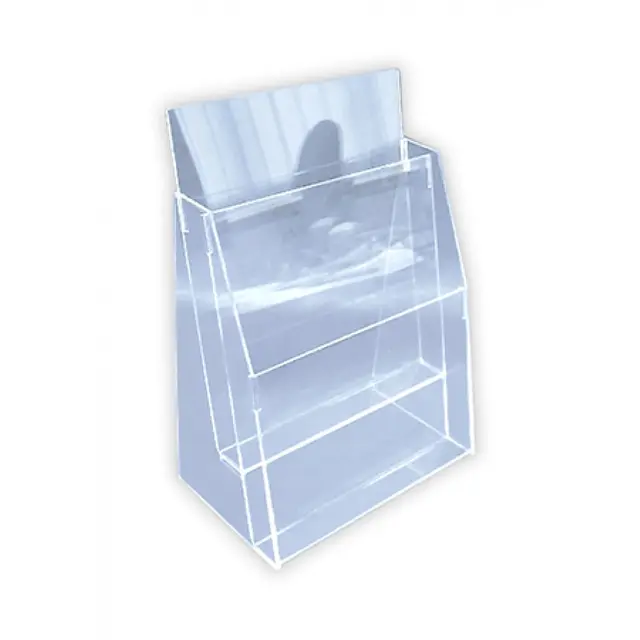 ACRYLIC BROCHURE A4 STAND 2 LAYER