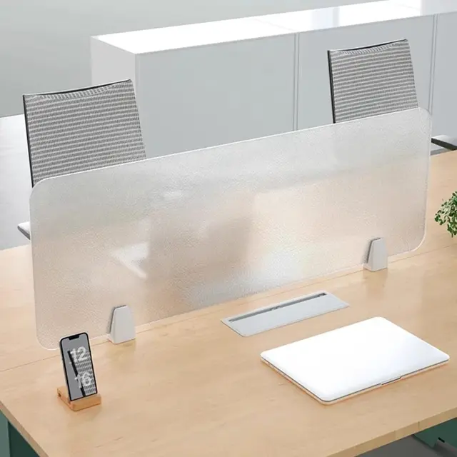 3MM THICK ACRYLIC PROTECTIVE DESK DIVIDER (570MM X 750MM X 250MM)