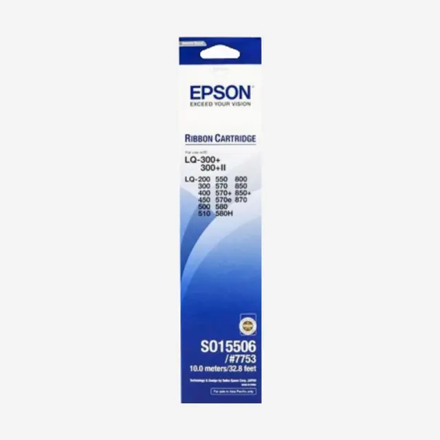 EPSON LQ300/300+/400/450 /500/550/570 /570+/580/850/850+ /870 (7753,S015141/S015506) RIBBON