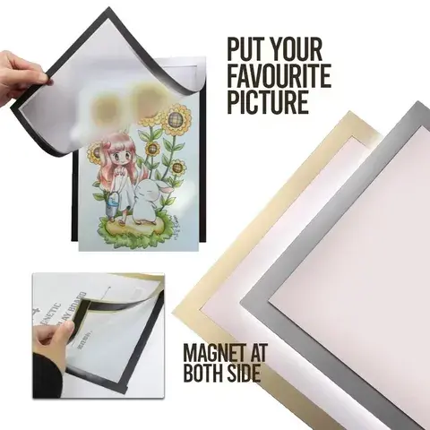 A4 MAGNETIC DISPLAY BOARD (BLACK)
