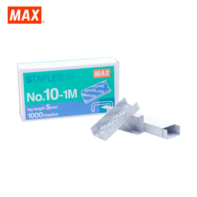 MAX NO.10-1M STAPLES (20PKT/BOX)