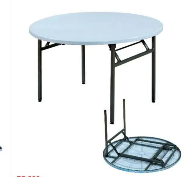 BANQUET BQ-1220RD ROUND TABLE  W/PLASTIC TOP 4' (R1520 X H740)