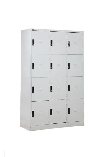 12 COMPARTMENT STEEL LOCKER GY-344 / LT-12