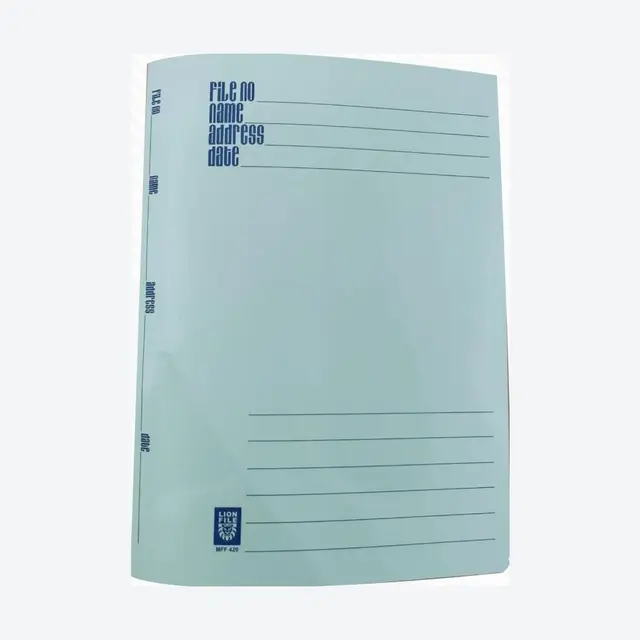 420 LION PAPER SPRING FILE BLUE(100PCS/BOX)