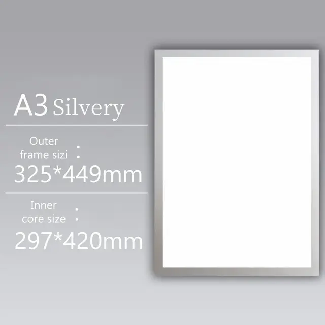 A3 MAGNETIC DISPLAY BOARD (SILVER)