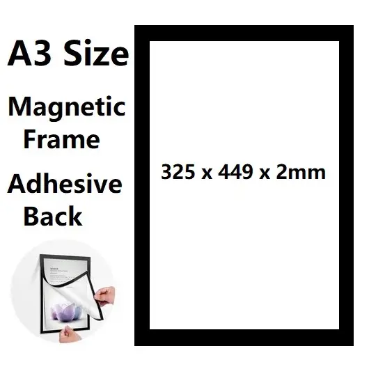 A3 MAGNETIC DISPLAY BOARD (BLACK)