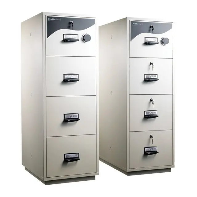 CHUBB 4 DRAWER FIRE RESISTANT CABINET 5204