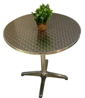 ALUMINIUM ROUND TABLE 700MM