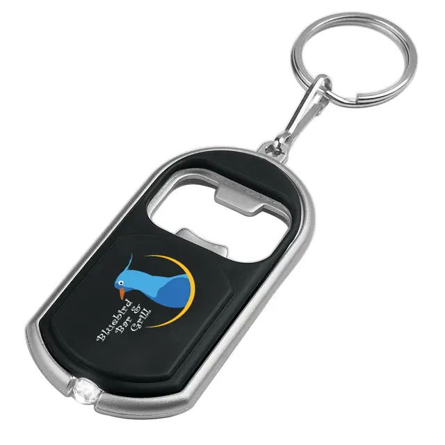 LED TORCHLIGHT KEYCHAIN + BOTTLE OPENER EP03 WITH PRINTING