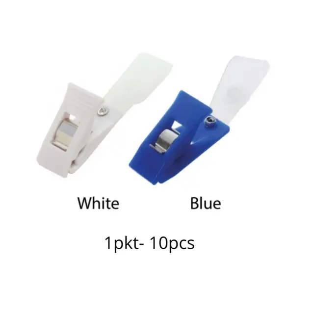 PLASTIC NAME BADGE CLIP (100PCS/PKT)